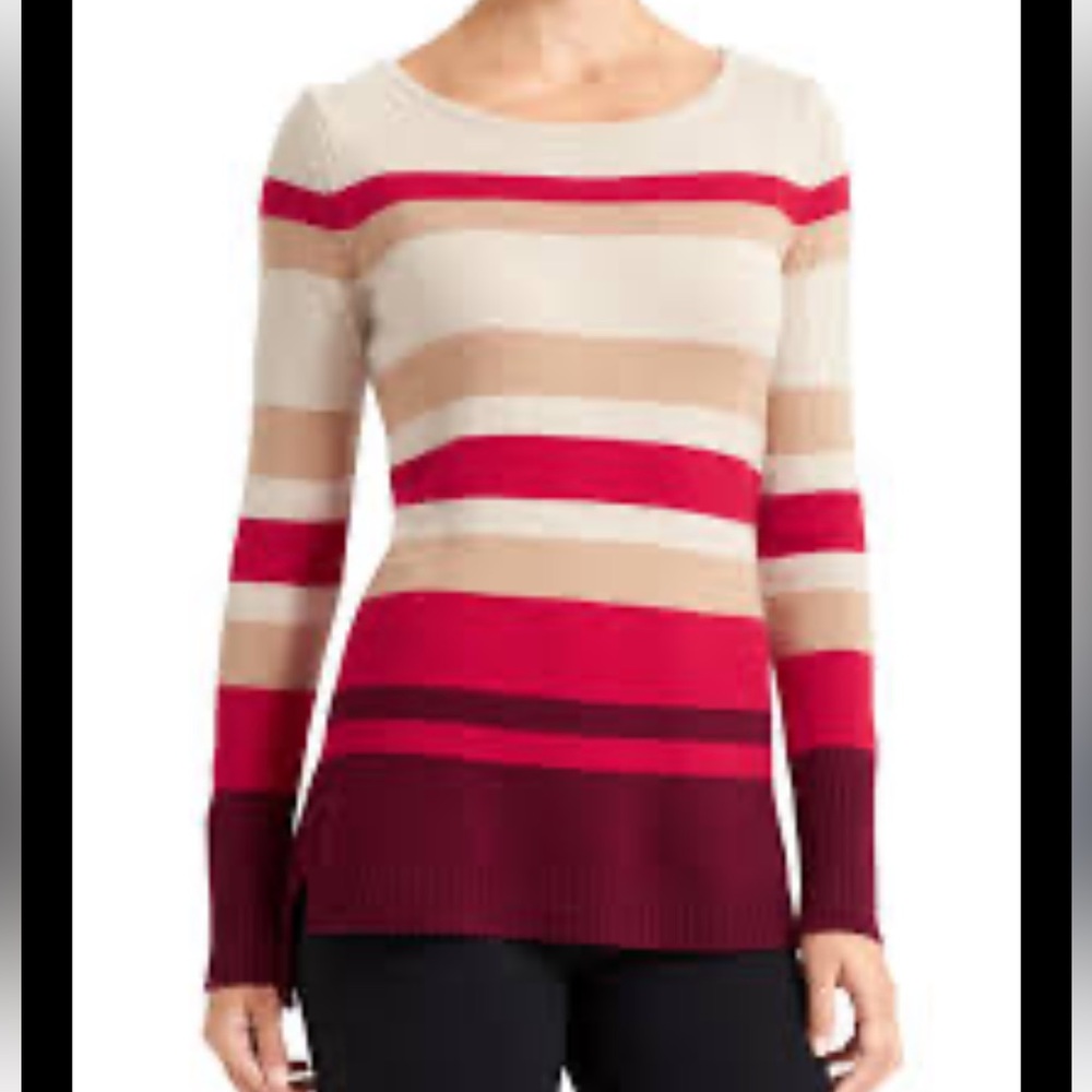 ATHLETA Cashmere Lodge Striped Sweater Size Small